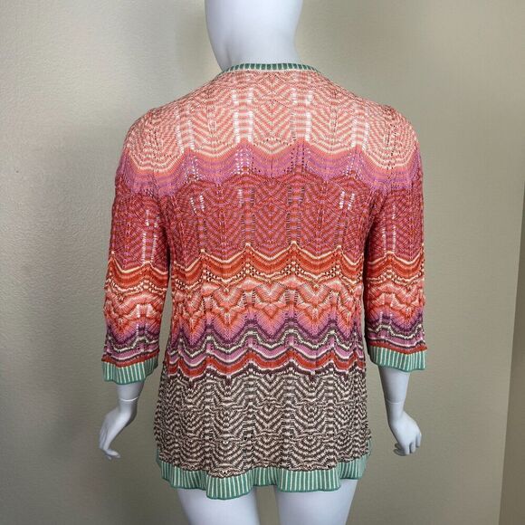 Soft Surroundings Women Size 3X Rosita Open Crochet Knit Pullover Cotton Sweater - Picture 6 of 14